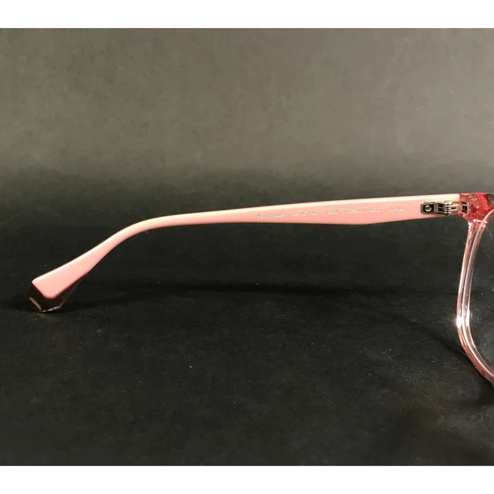 Gigi Studios Eyeglasses Frames ALMA GS9011/060 Clear Pink Cat Eye Full 53-16-140